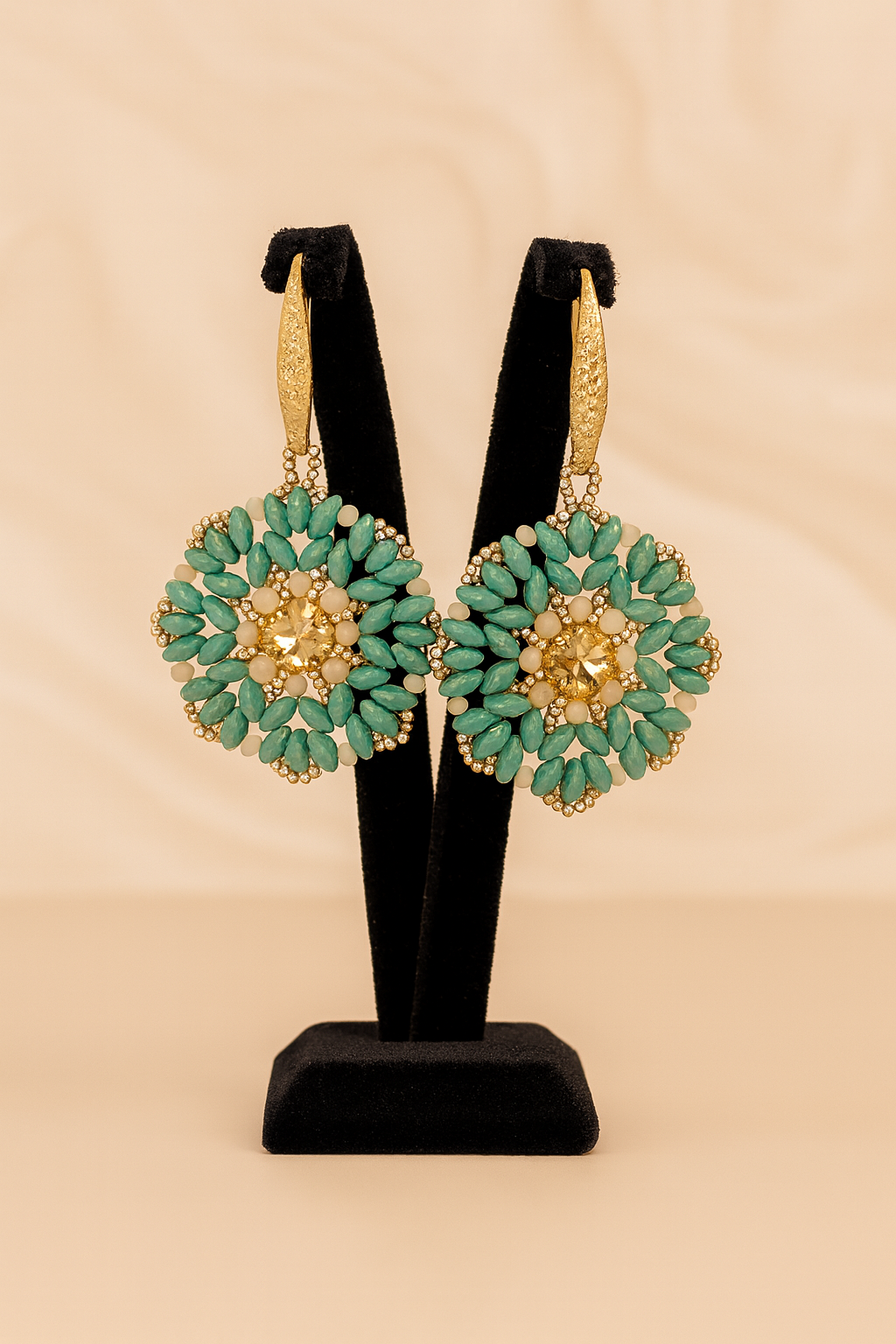 “Fior di Turchese” – Orecchini Artigianali Pendenti